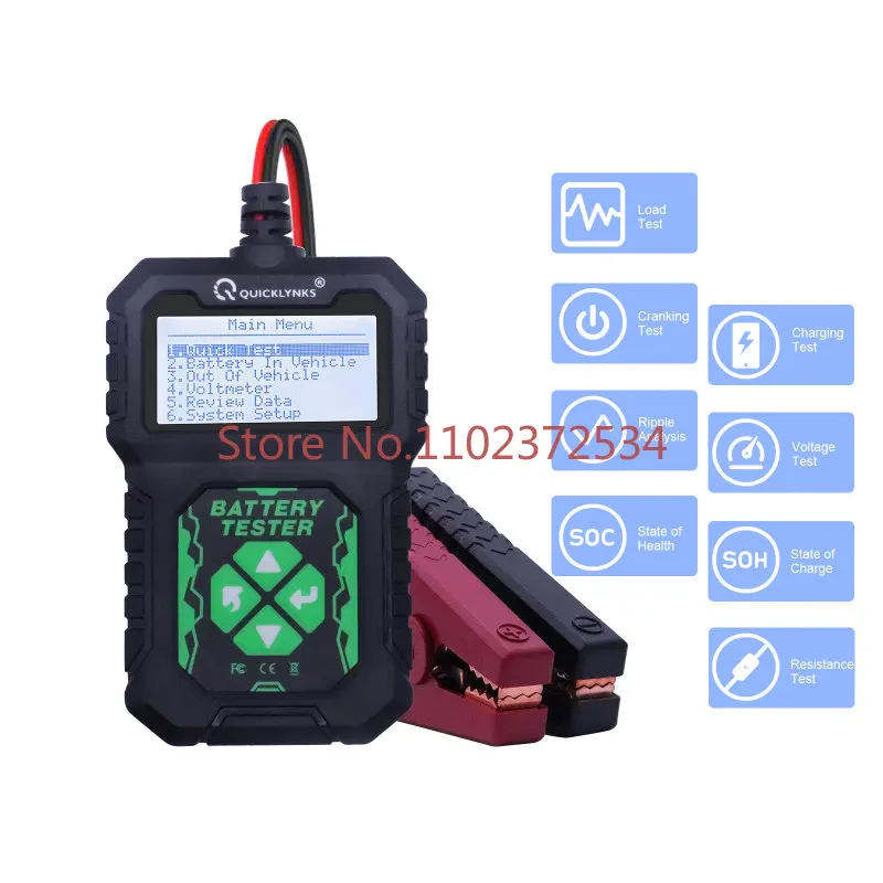 

12V Auto Battery Accessories Battery Test Analyzer with High Precision Accuracy BA107