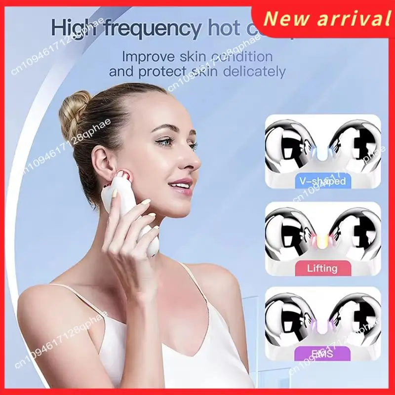 N89R Electric V-Face Lift Roller Massager EMS Microcurrent Sonic Vibration Facial Lifting Skin Tighten Massage Beauty