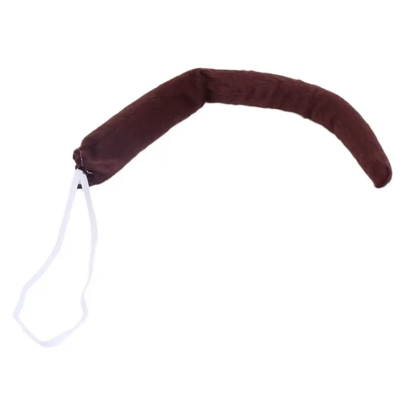 Pelúcia Macaco Headband para adultos e crianças, Tail Tie, Animal Set, Festa de Aniversário, Cosplay, Natal, Halloween Headwear, Presente