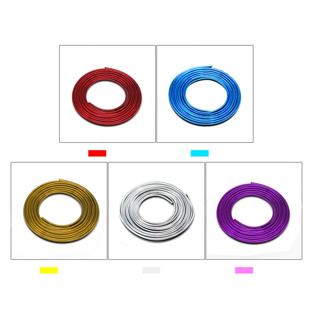 5M Car Interior Mouldings Trim Strip Super Flexible Seal Trim for All Cars Tidy Gap Protection Styling Decoration Strip