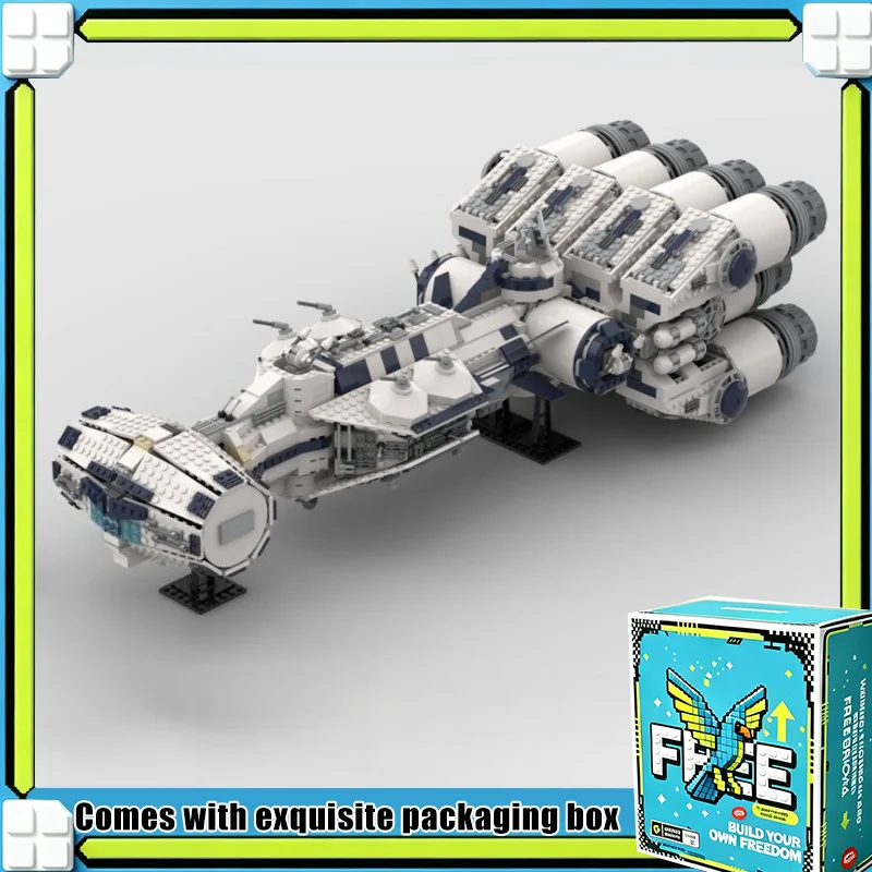 1927PCS Armed Space Frigate Ship Model MOC Building Blocks Custom Puzzle DIY Assembly Display Collection Toy Kit Gift Set