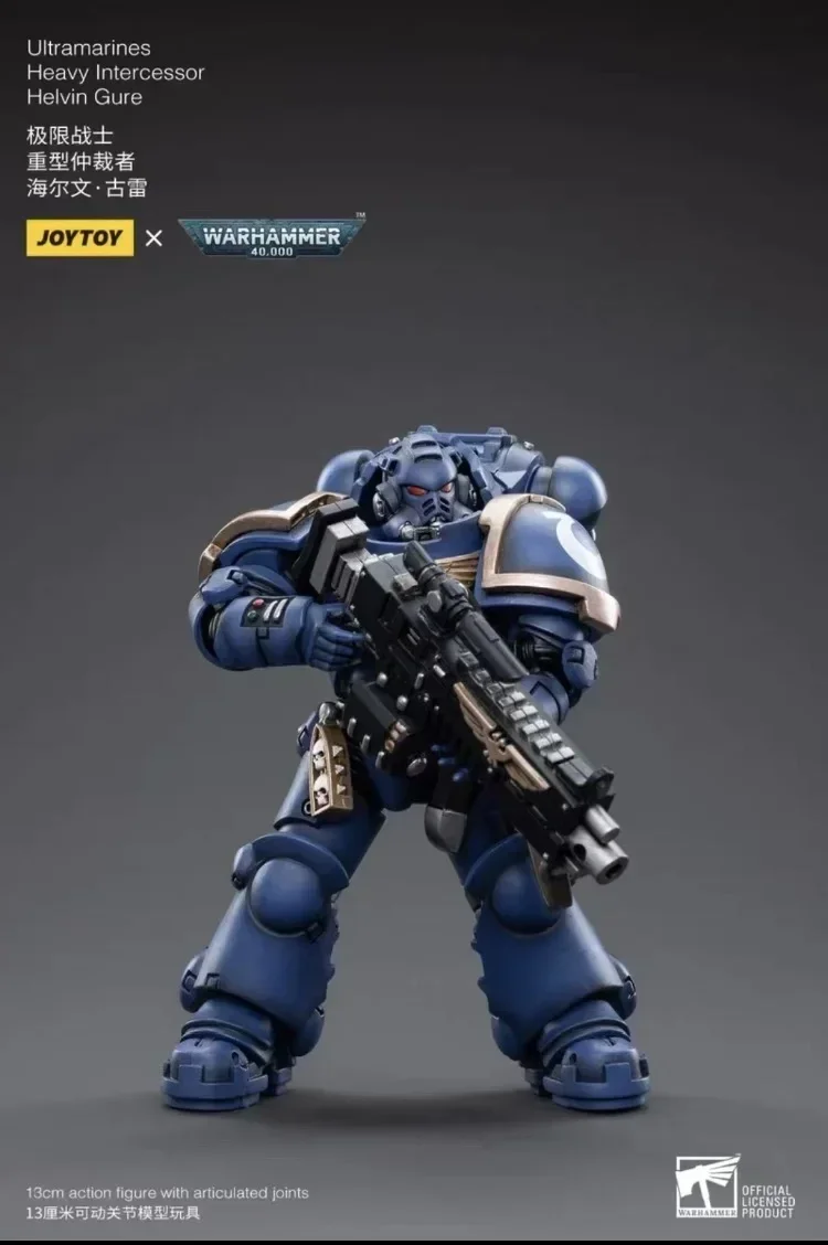 In Stock JOYTOY  40k Extreme  G A Arbitration Helvin Gulei  Heavy Arbitrator U Group Smurfs  Disassembled and Checked