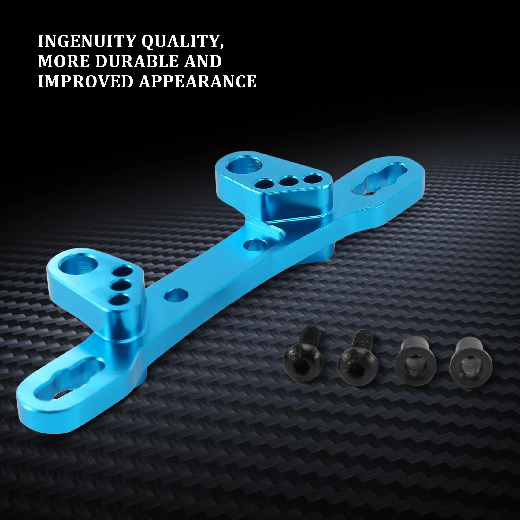 LALA Metal Front/Rear Shock Tower Damper Stay For Tamiya TT02 TT-02 1/10 RC Car Upgrade Parts