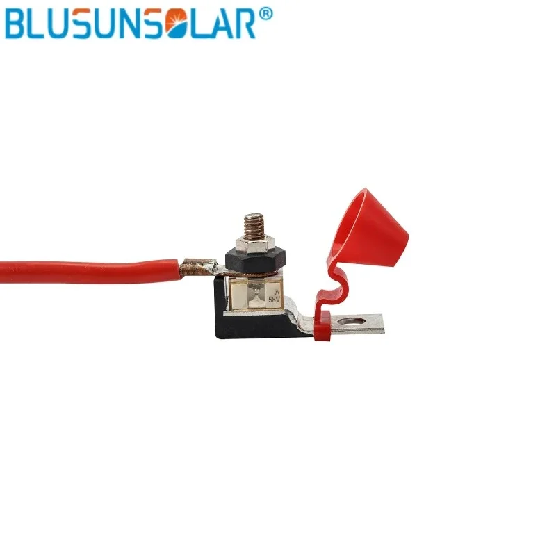 BLUSUNSOLAR-Kit de Nuit de Fusibles de Borne, exacjon Unique M8 (5/16 Pouces) + Fusible de Batterie (Coque Étanche) MRBF Finspecté