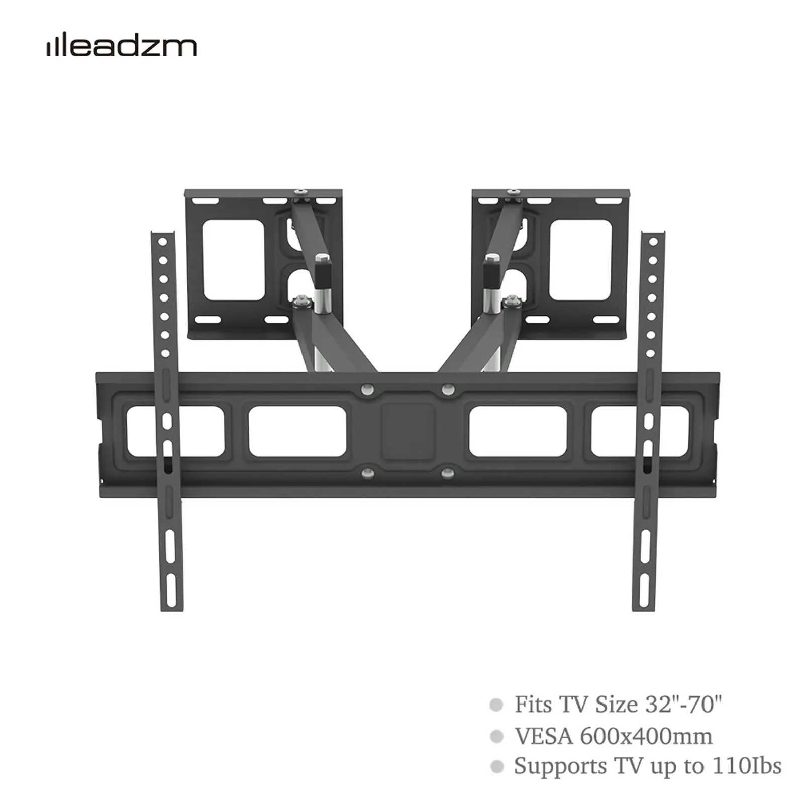 TMSS-104 Full Motion Articulating TV Wall Mount 32-70 Fits VESA 600x400, Supports Up to 50kg