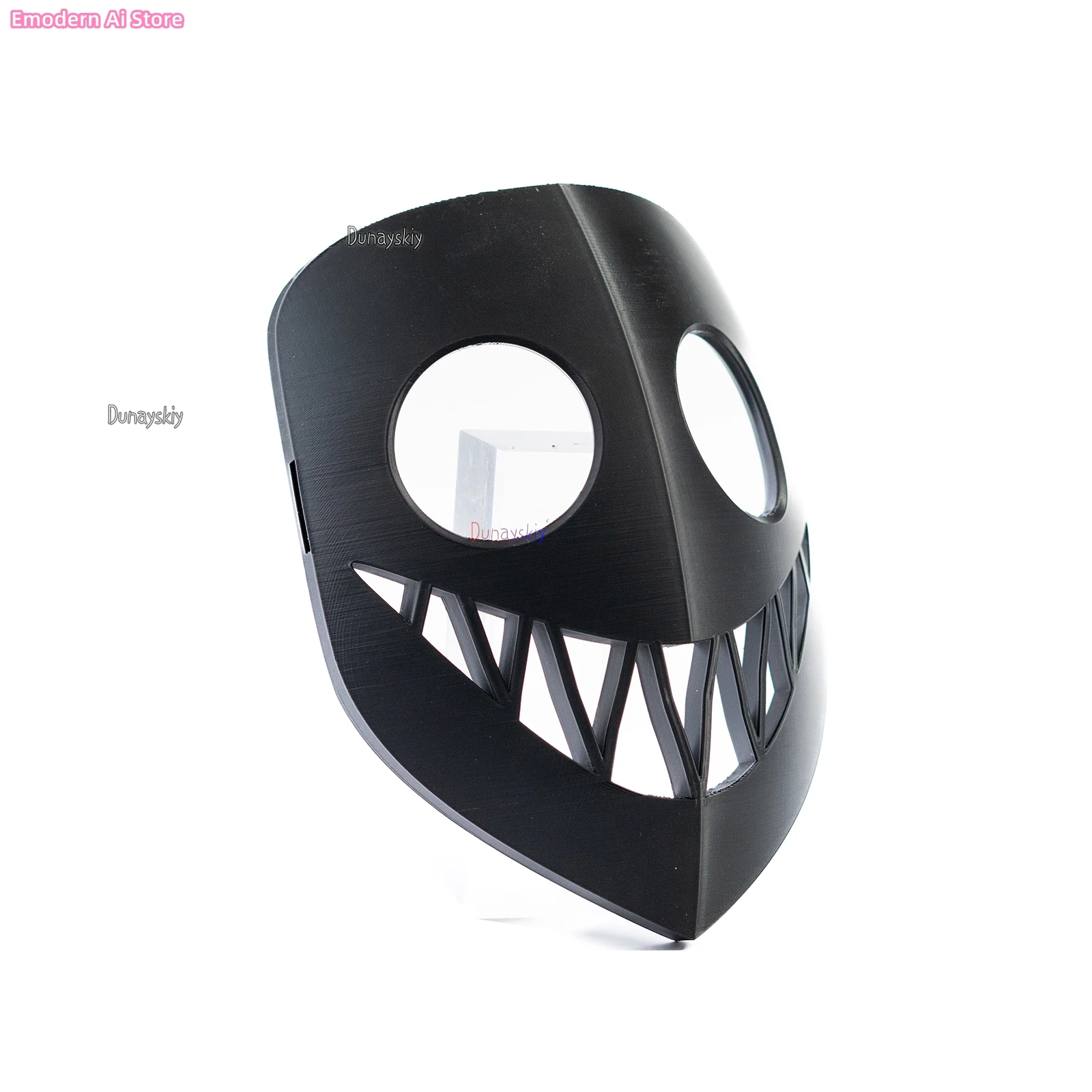 قناع مطبوع ثلاثي الأبعاد رعب Helluva Boss Alastor قناع لعب الأدوار التأثيري الدعامة مزورة بالكامل ومطلية للهالوين