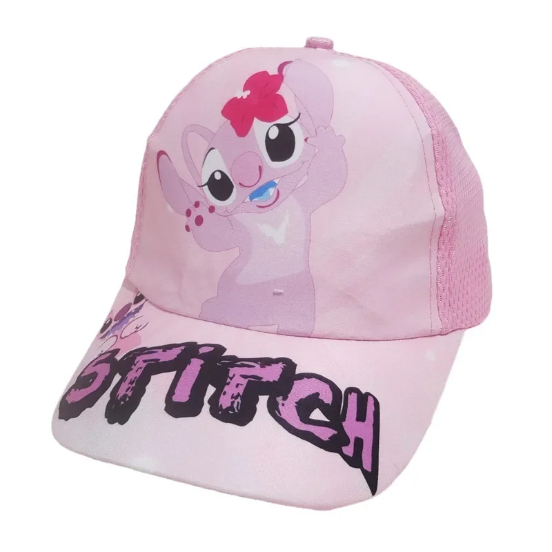 Disney Stitch Kids Baseball Caps Cute Hat Adjustable Snapback Cap Spring Summer Boys Girls Outdoor Travel Sunscreen Hats Gifts