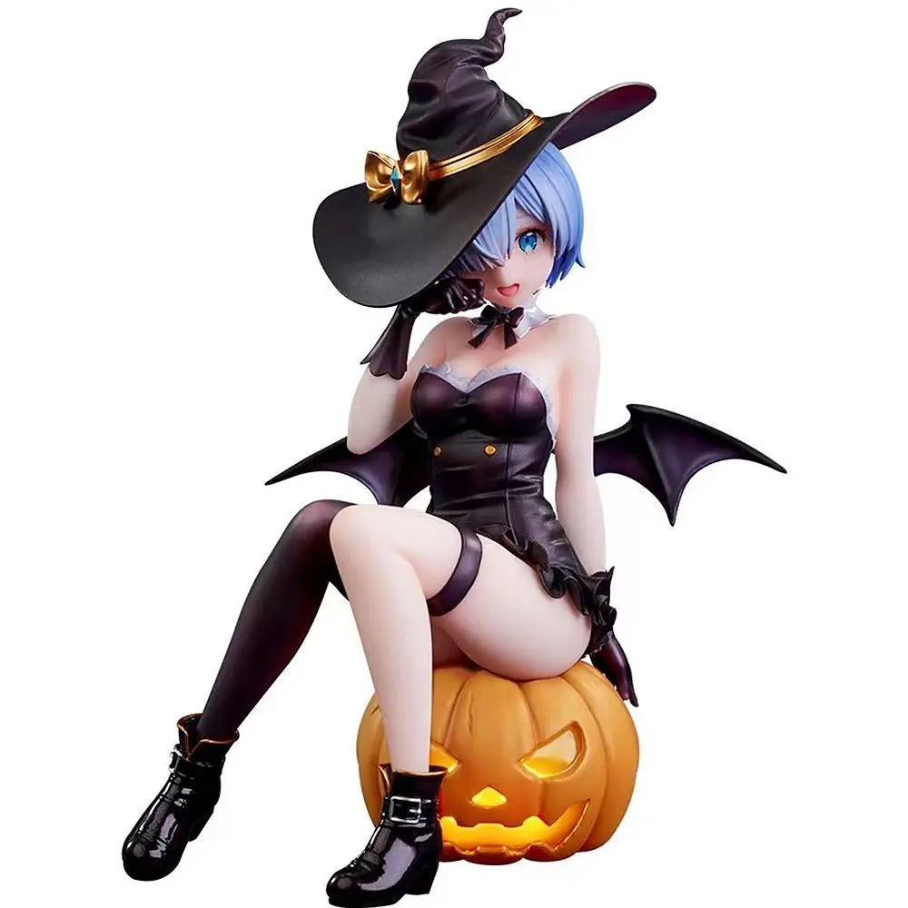 Rem Hallowmas Anime Figuren Pompoen & Duivel PVC Model Collectie Pop Tosy voor Kinderen Meisje Action Figure Gift Kerst Decor
