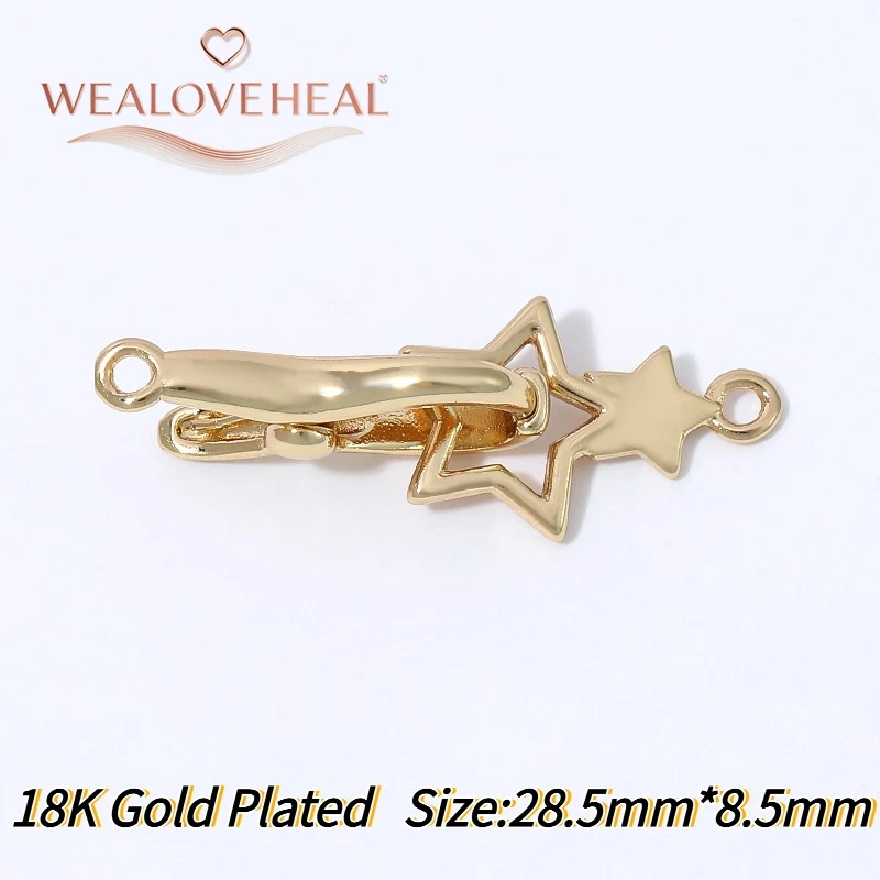 armband verschluss, 1/2 Stück 18K vergoldeter Messing-Bienenverschluss, mit Honigbienen-Motiv auf Muschel, Druckknopfverschluss mit Kleeblatt-Endstück für DIY-Perlenschmuckzubehör – Detail 32