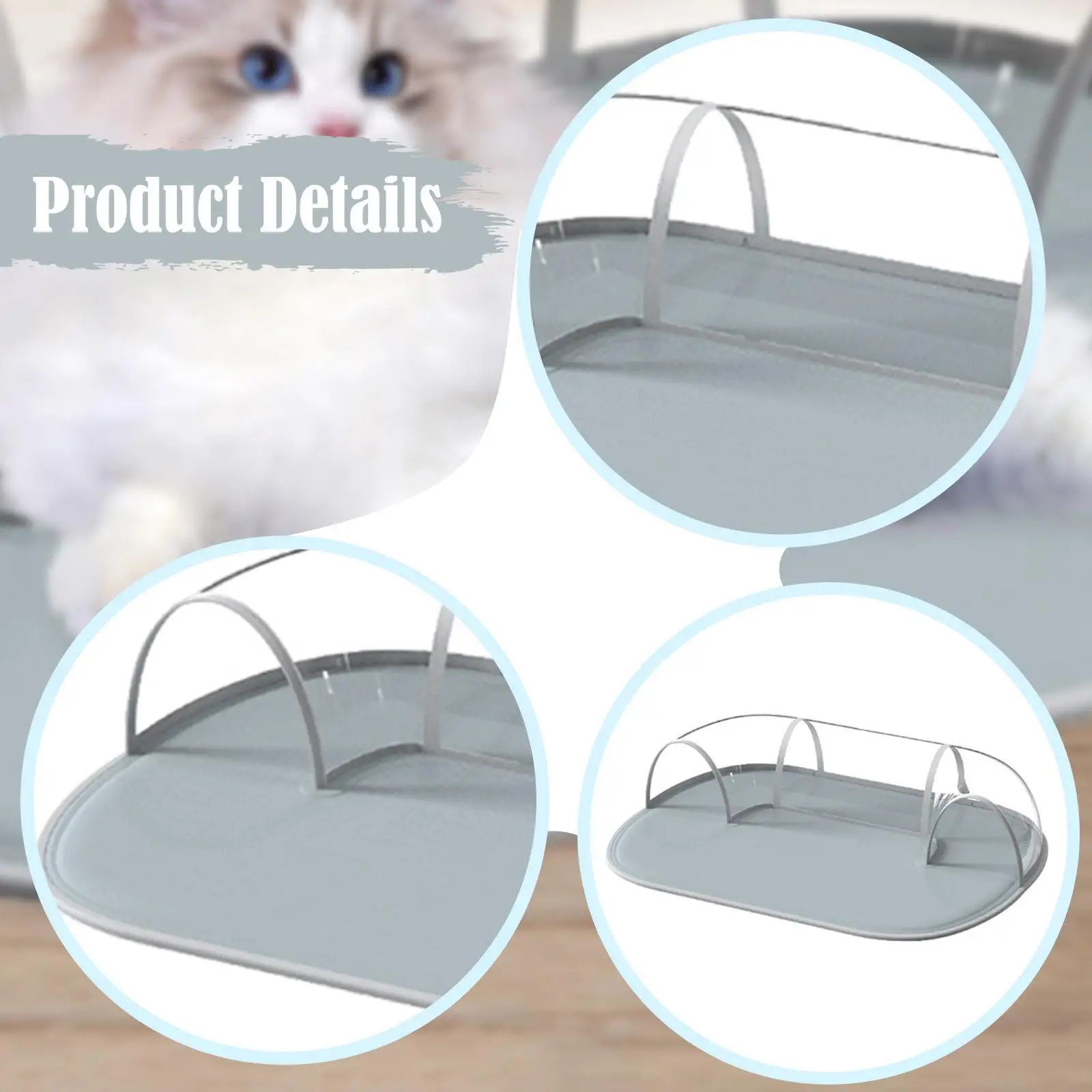 屋内猫ウサギ小動物用トンネルドッグチューブ付き猫冷却ベッド