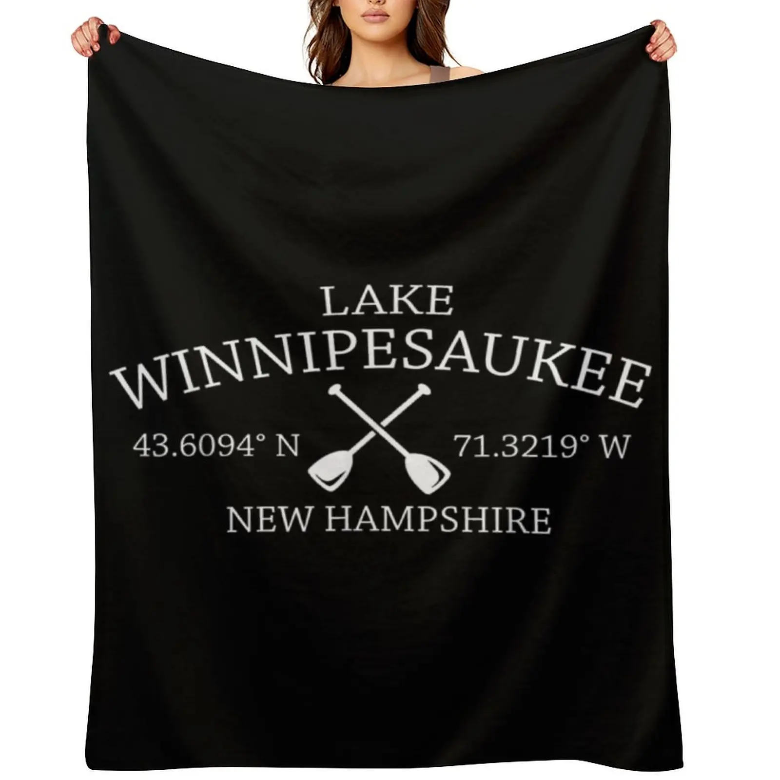 

Classic Lake Winnipesaukee Design Throw Blanket Decorative Beds bed plaid Summer Beddings Hairys Blankets