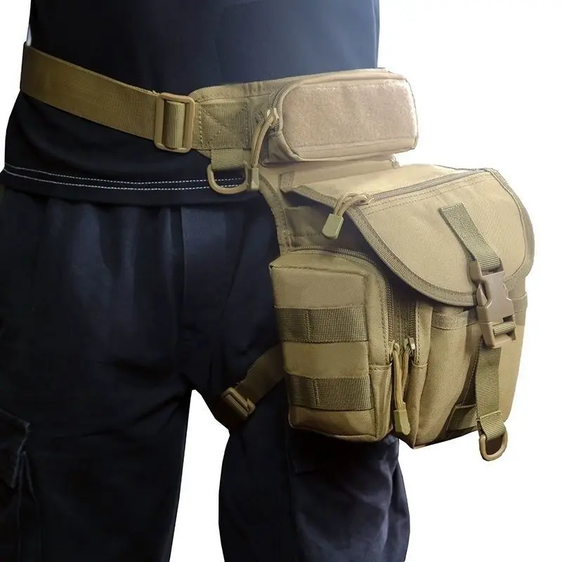 2026 Leg Bag Men's Waist Bag Utility Belt Pack Pouch Male Hip Motorcycle Riding Leggings Thigh Bags Tactical Combat Fanny Pack