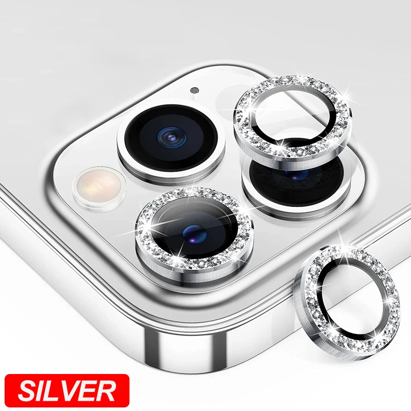 Camera Lens Protector For iPhone 17 Pro Max 17Air 17Pro 15 16 Pro Max Diamond Metal Protective Glass For iPhone 14 15 Plus Lens