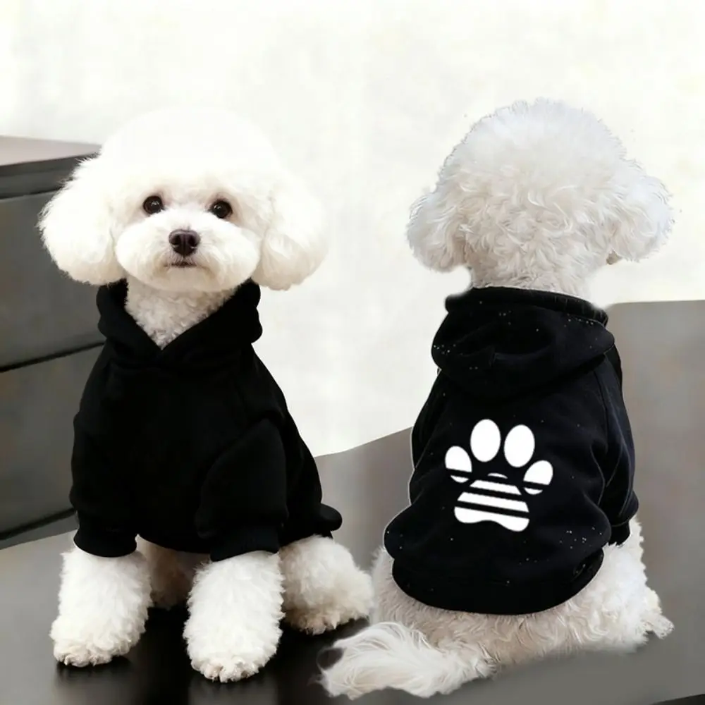 Pet Hoodie Fashion Windproof Dog Clothes Cotton Soft Dog Jacket Breathable Dog Sweatshirt Small Dogs Dog Clothes