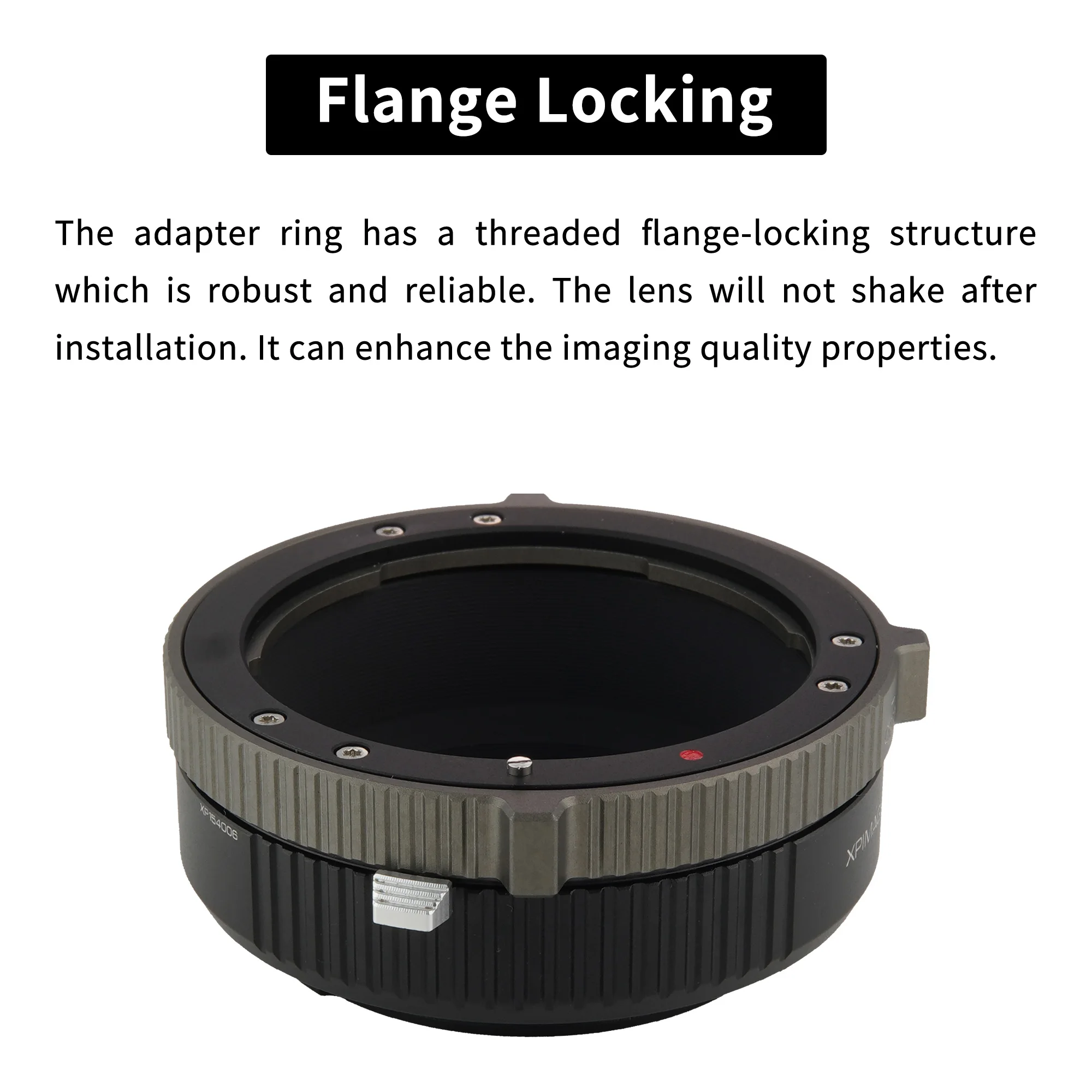 XPIMAGE EF to RF Lens Mount Adapter Ring Compatible with Canon EOS Lenses for Canon EOS R RF Red Komodo Cinema Cameras