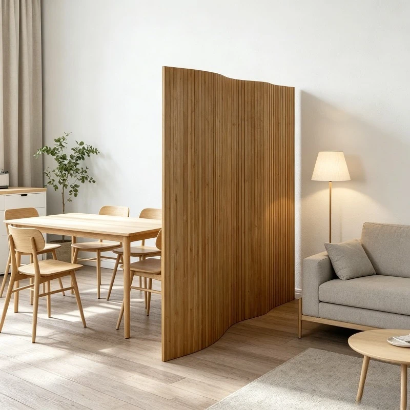 Bambus-Raumteiler Braun 250x165 cm, Stabil & Natürlich, Langlebig & Leicht, für Wohnzimmer, Büro, Garten & Raumtrennung
