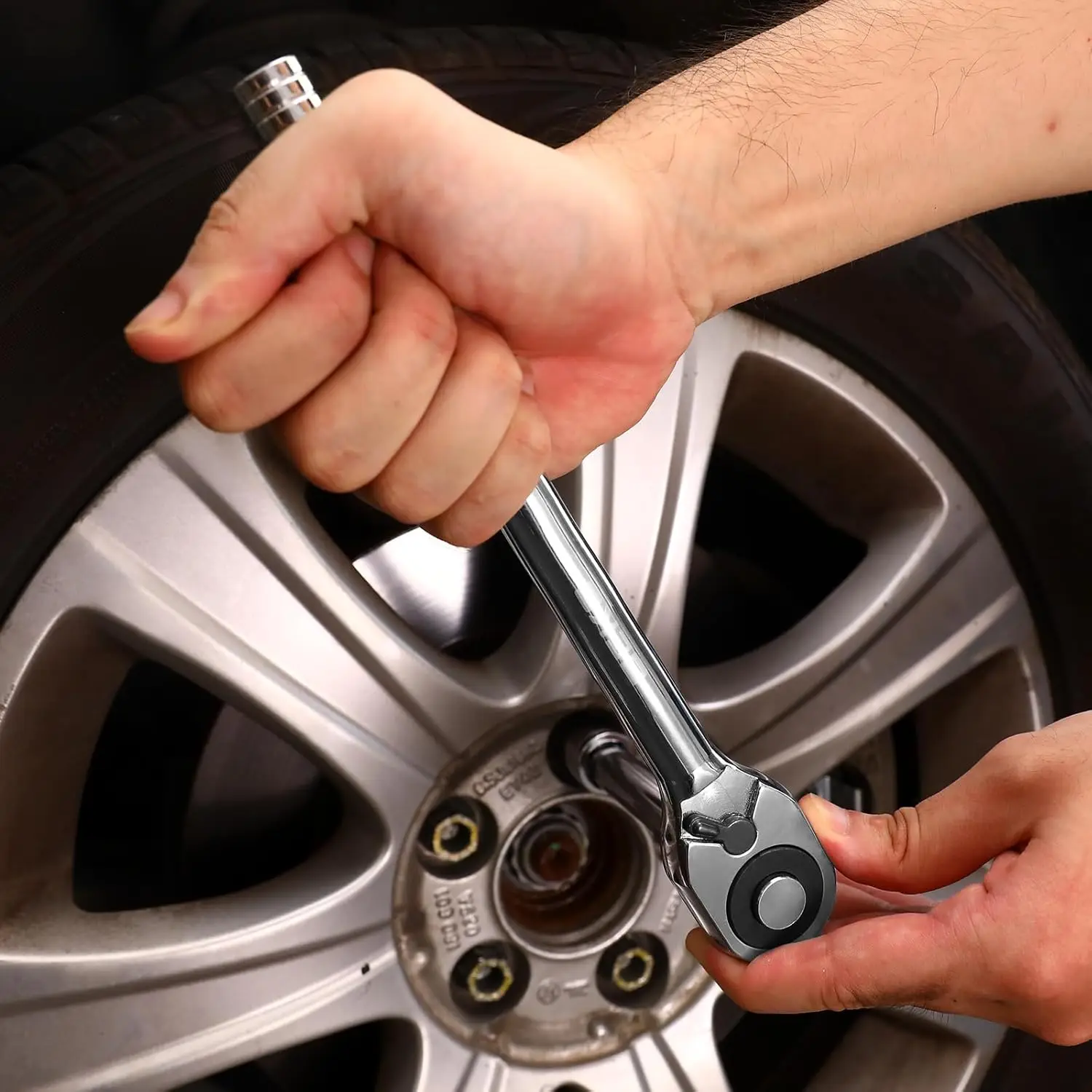 مجموعة أدوات يدوية ميكانيكية من DEKO مجموعات مقابس 234 قطعة 1/2 1/4 3/8 بوصة مفتاح ربط بسقاطة مجموعة صناديق أدوات السيارات لإصلاح السيارات والمنزل #6