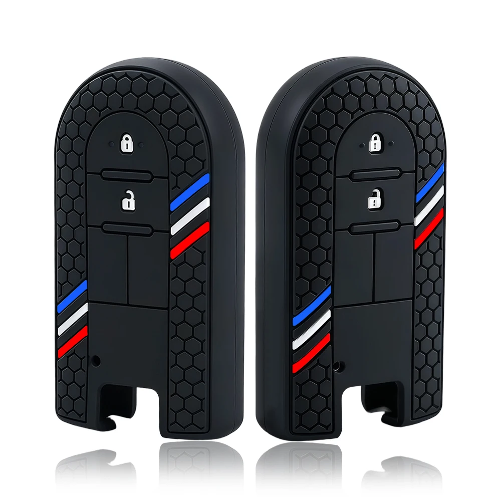 New Car Key Case Cover for Toyota Rush/Daihatsu Tanto Custom LA600S Moovecanvas LA800S Remote Control Silica Gel Key Cover Cap