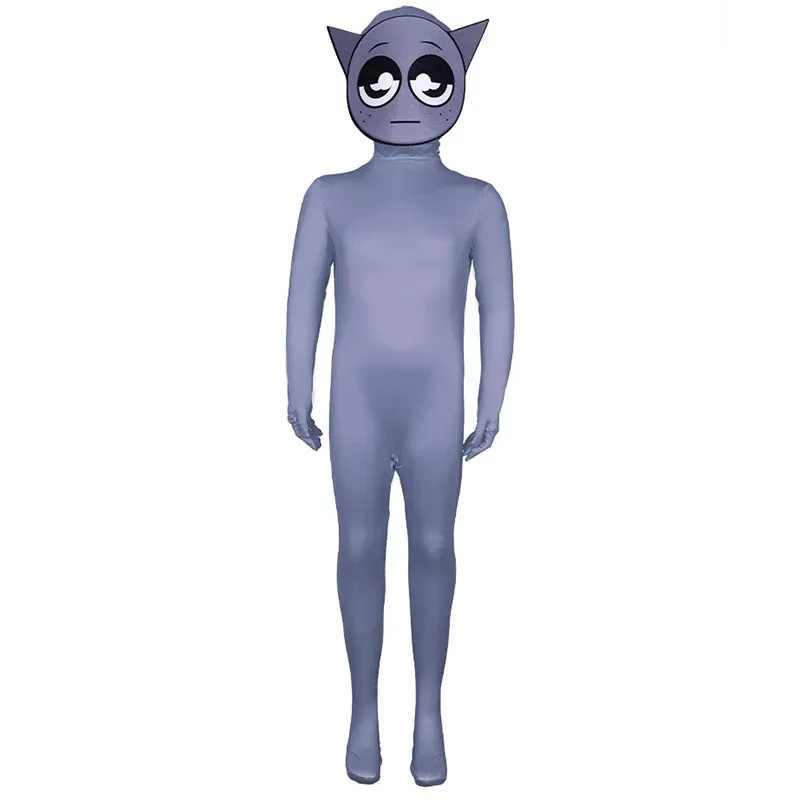 L2025l أزياء الهالوين للبالغين والأطفال Incredibox أزياء الرجال Oren بذلة قناع Clukr الزي بنين بنات Pinki Sprunki Vineria Brud Ra #6