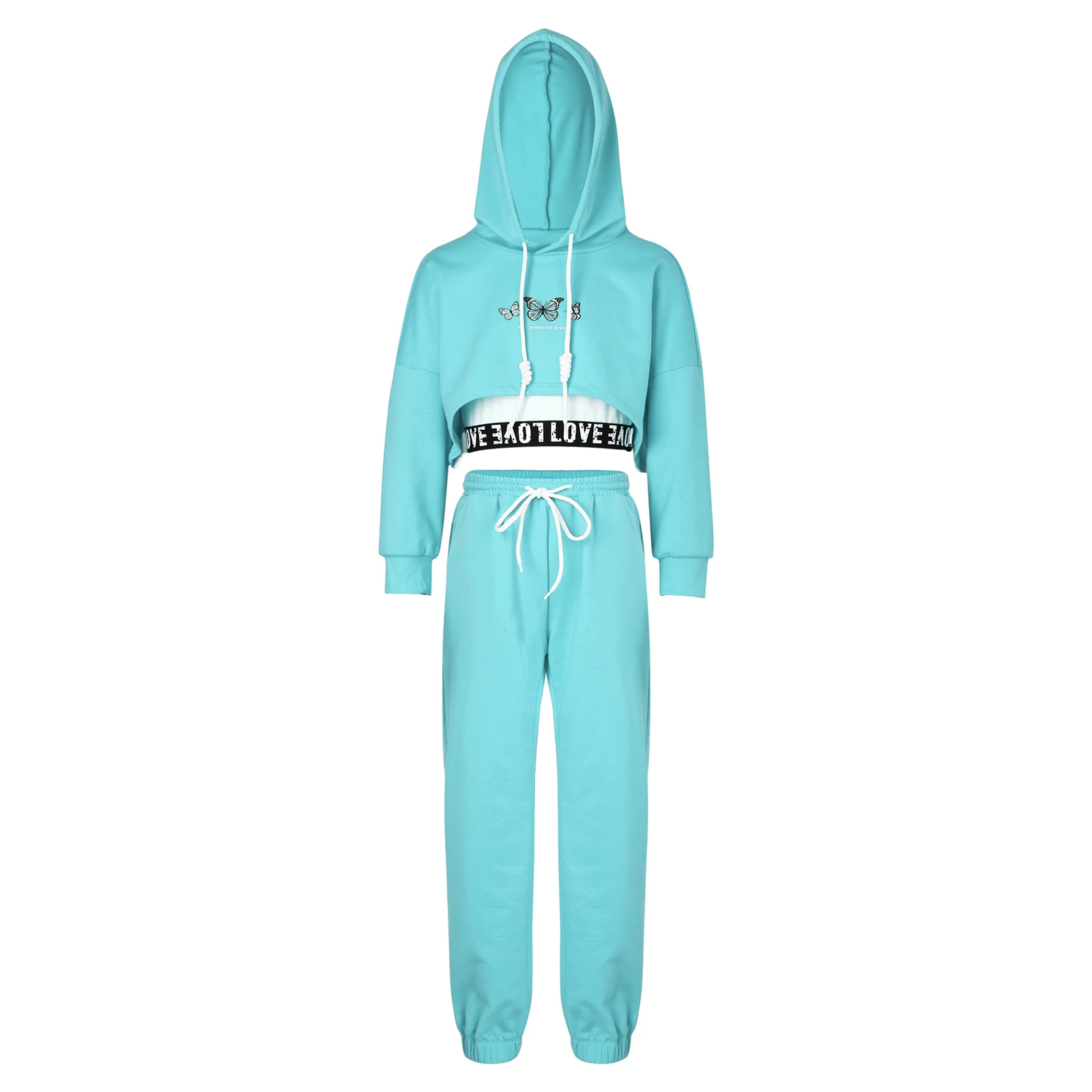 

Kids Girls Hip-Hop Street Dance Outfits Sportswear Hooded Long Sleeve Sweatshirt Tank Top Vest Pants Modern Jazz Dance Costume