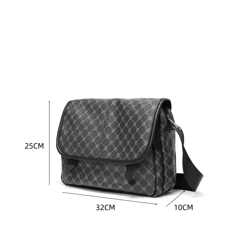 New Fashion Men's Crossbody Bag Luxury Brand Design Shoulder Bags Men Floral Print Crossbody Messenger Bag Sling Bag Schoolbag