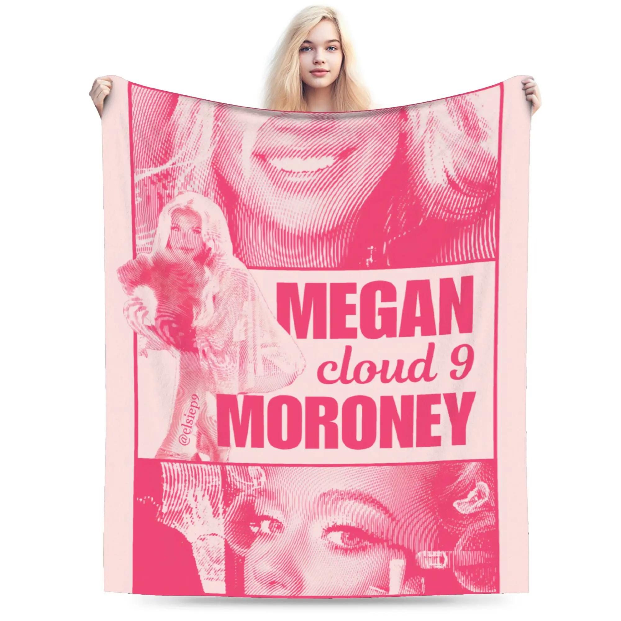 Office Megan Moroney Singer Cloud 9 Album Warm Soft Blanket Office Plush Bedding Throws Graphic Living Room Sofa Bed Cover