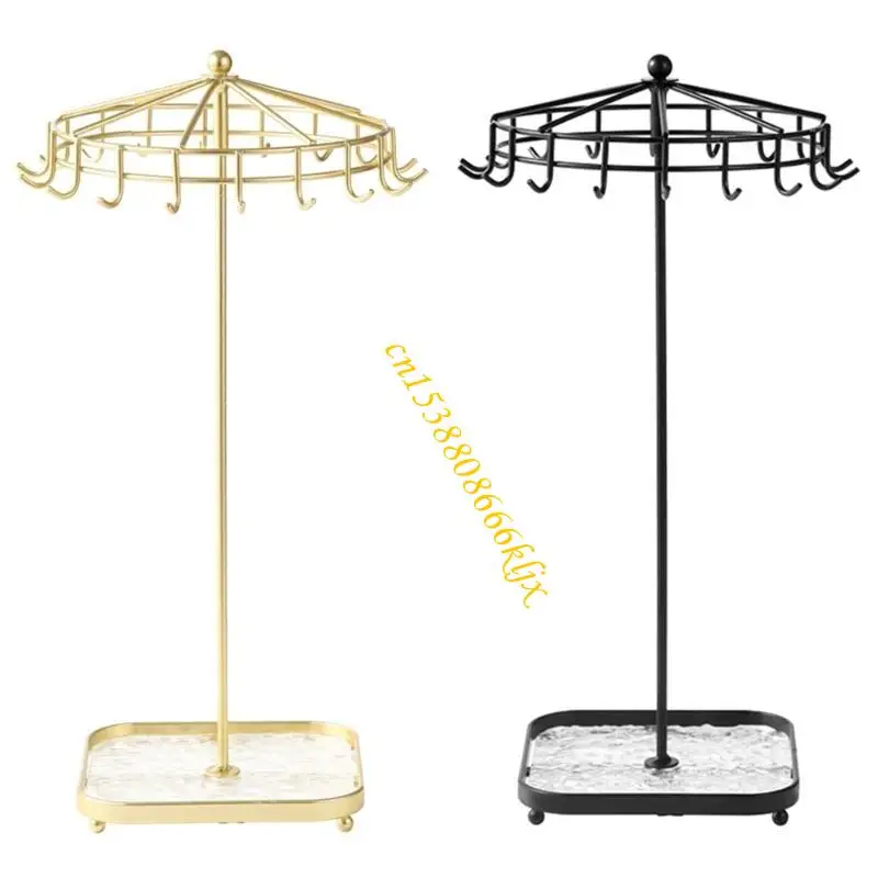 

Современная вращающаяся подставка для ювелирных изделий из акрилового металла со съемным дизайном, подходящая для различных 066C