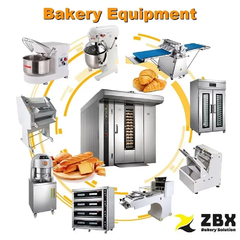 Full Set Bakery Baking Equipment Bread Production Line for Bread Croissant Making Machine for Small Business Bakery Machinery