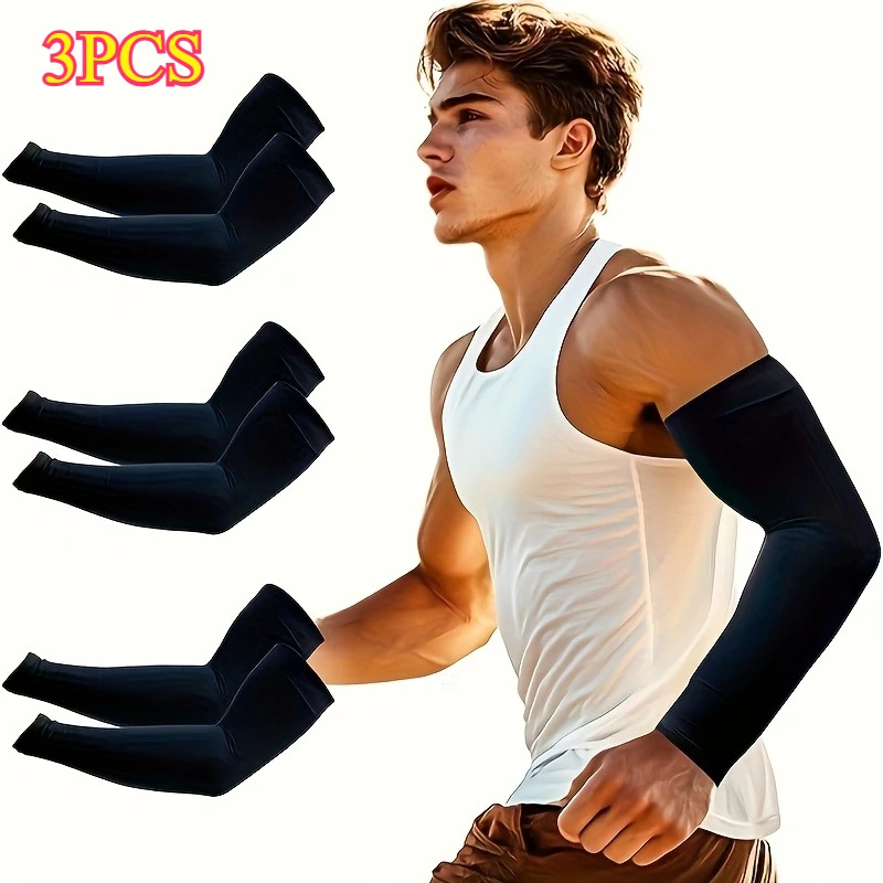 

Three Pairs of Elastic Arm Sleeves,Lightweight and Comfortable, Suitable for Various Sports Scenarios