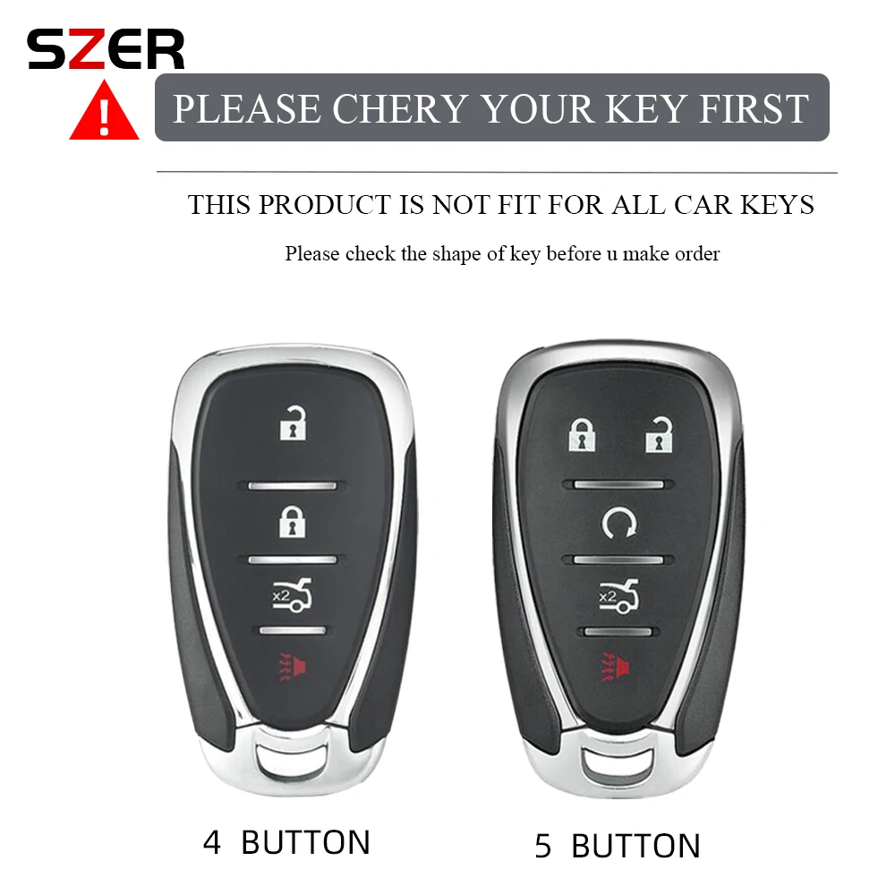 4 5 Buttons NEW TPU Car Key Case Cover For Chevrolet Chevy Malibu Camaro Cruze Traverse Spark Equinox Sonic Volt Protect Shell