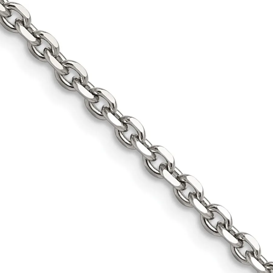 

Chisel Stainless Steel Polished 3.4mm 24 inch Cable Chain