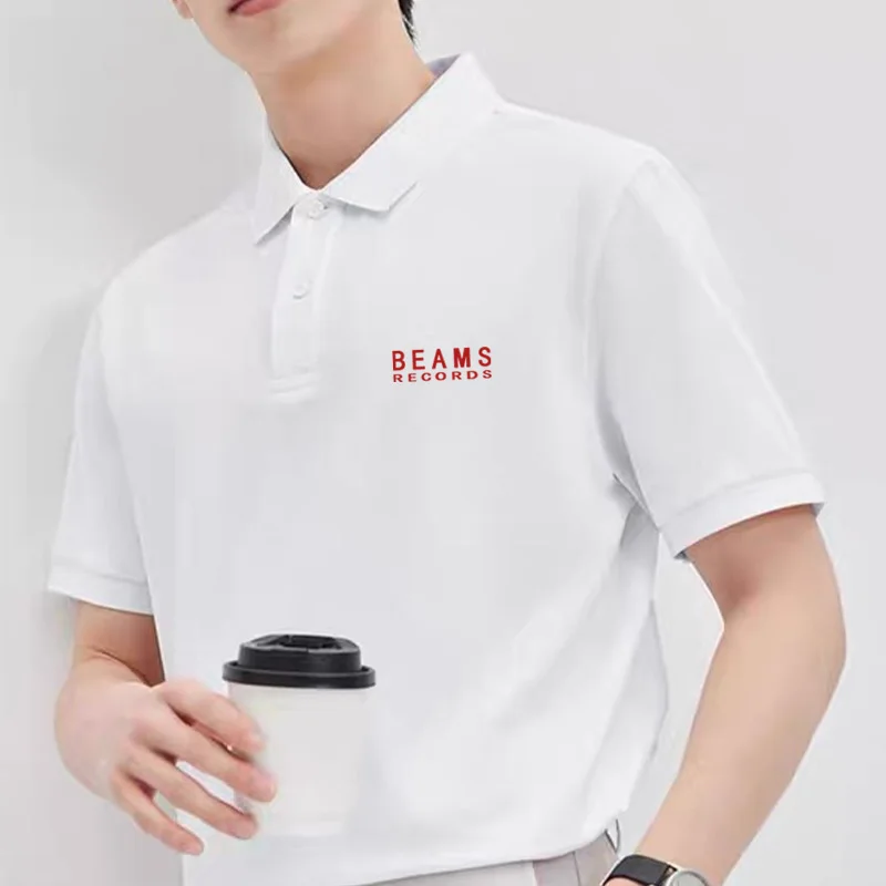 

Hot Sales Korea Style Men's Women's Quality Polo Shirt Letter Embroidery T-shirt Cotton Comfortable Short Sleeve Summer Tees