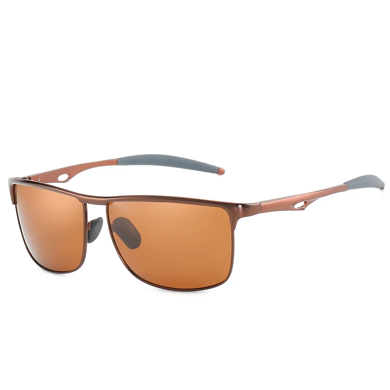 AIR EIGHT Rectangle Aluminum Polarized Sunglasses for Women And Men UV400 Protection Fashion Eyewear for Driving Outdoor Trips