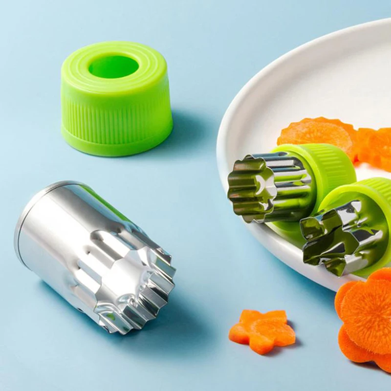 

Stainless Steel Vegetable And Fruit Shaping Cutting Mold, Fruit Salad Making Cutter, Vegetable And Fruit Embossi