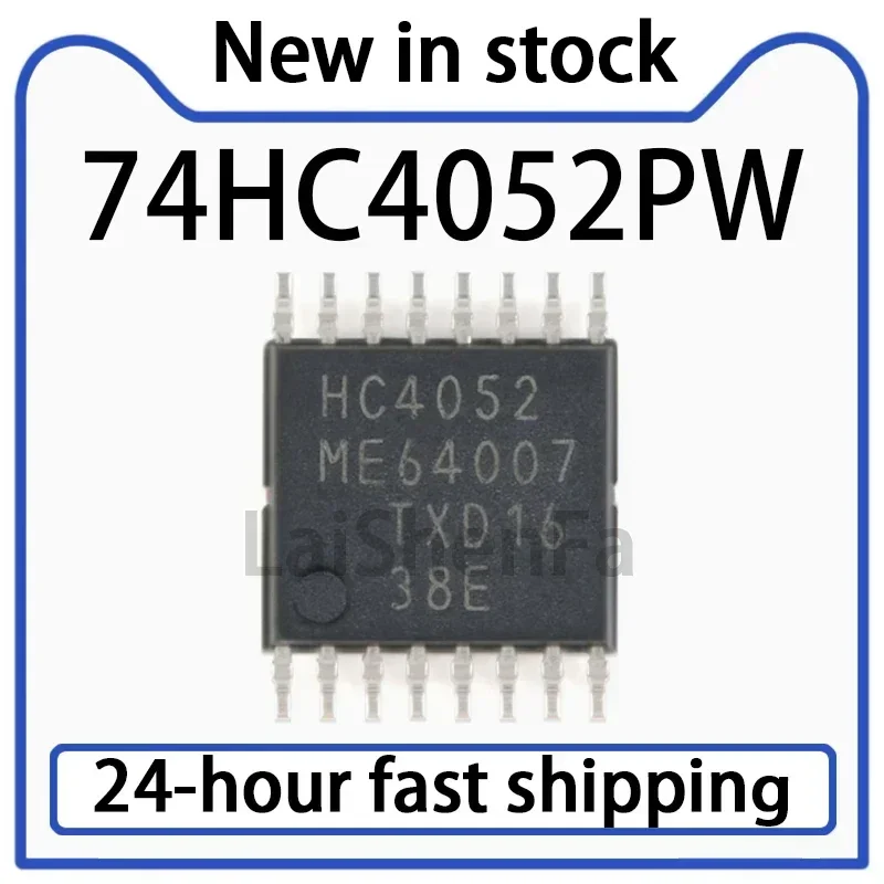 10PCS 74HC4052PW Package TSSOP-16 Dual Channel 4-channel Analog Multiplexer Chip Stock