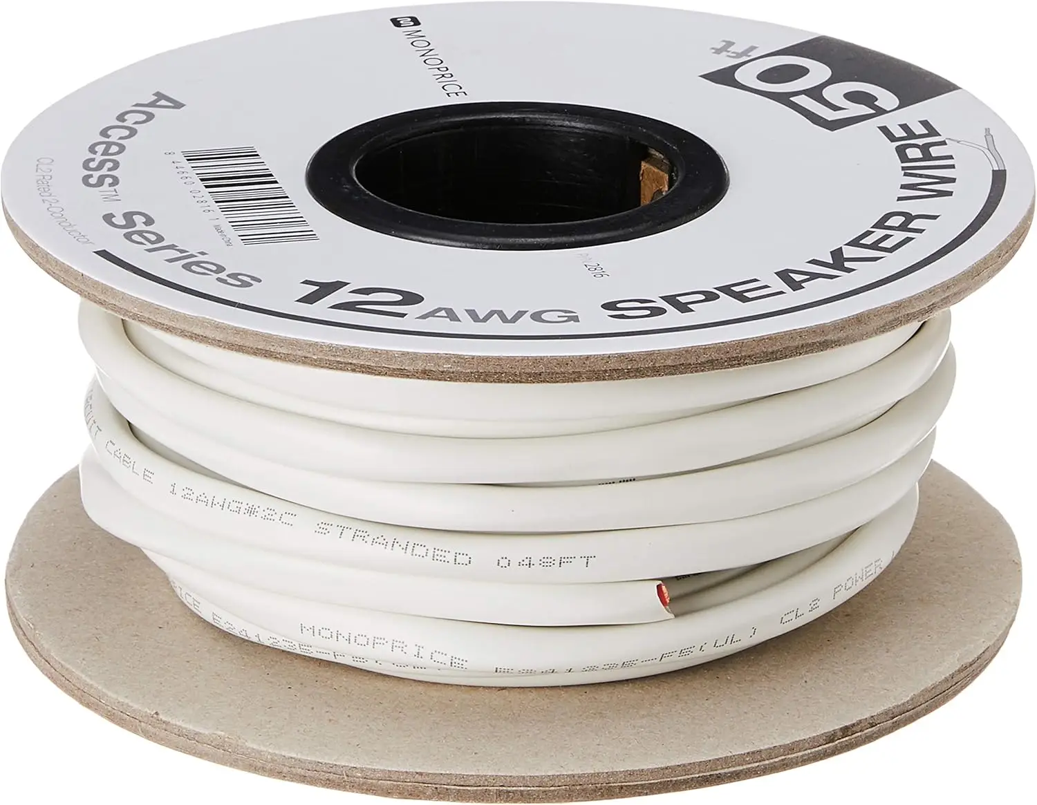 

Высококачественный акустический кабель 12AWG, класс CL2, бескислородная медь, длина 50 футов для чистой передачи звука