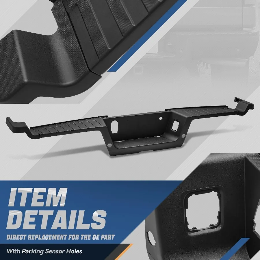 2017-2022 F250 F350 슈퍼 듀티 호환 범퍼 스텝 패드 센서 홀 포함 차량 보호 및 쉬운 접근 향상
