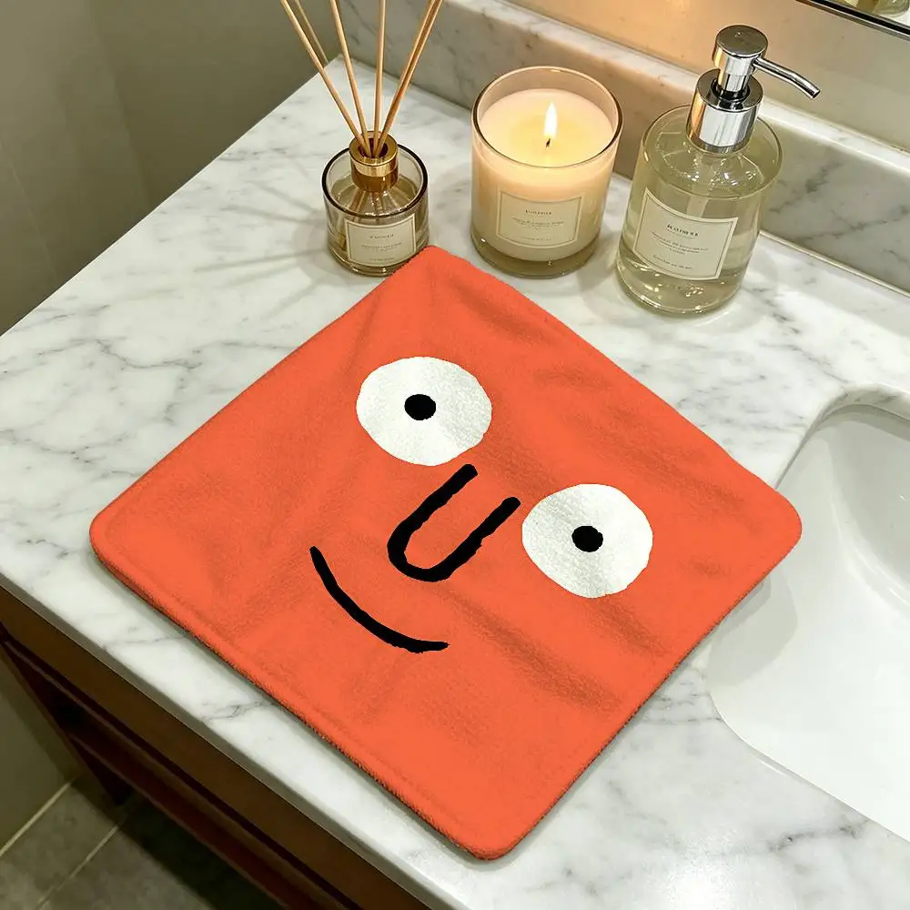 Art J-Jean J-JullienS Cute Polyester Cotton Hand Wiping Towel, Hanging Design, Durable for Household Restaurant Toilet Use