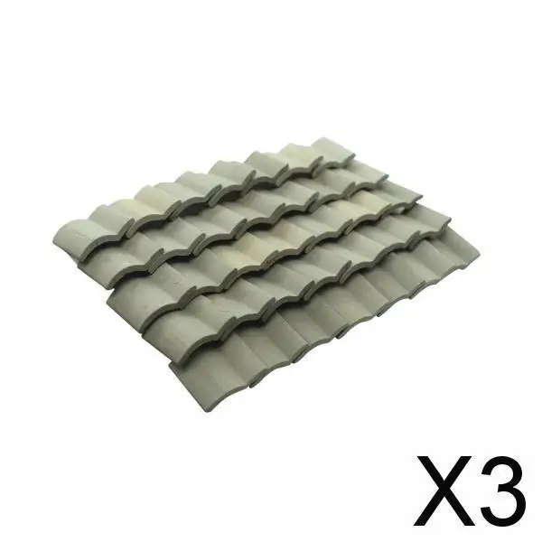 2-6pack Mini Bricks Roof Tiles Dollhouse Decor DIY Decor for Scenery Building