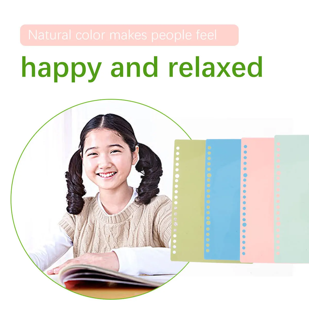 

20Sets Page Dividers Environmental PP Insertable Tab Dividers for Office School Notebook Colorful Classified Labels