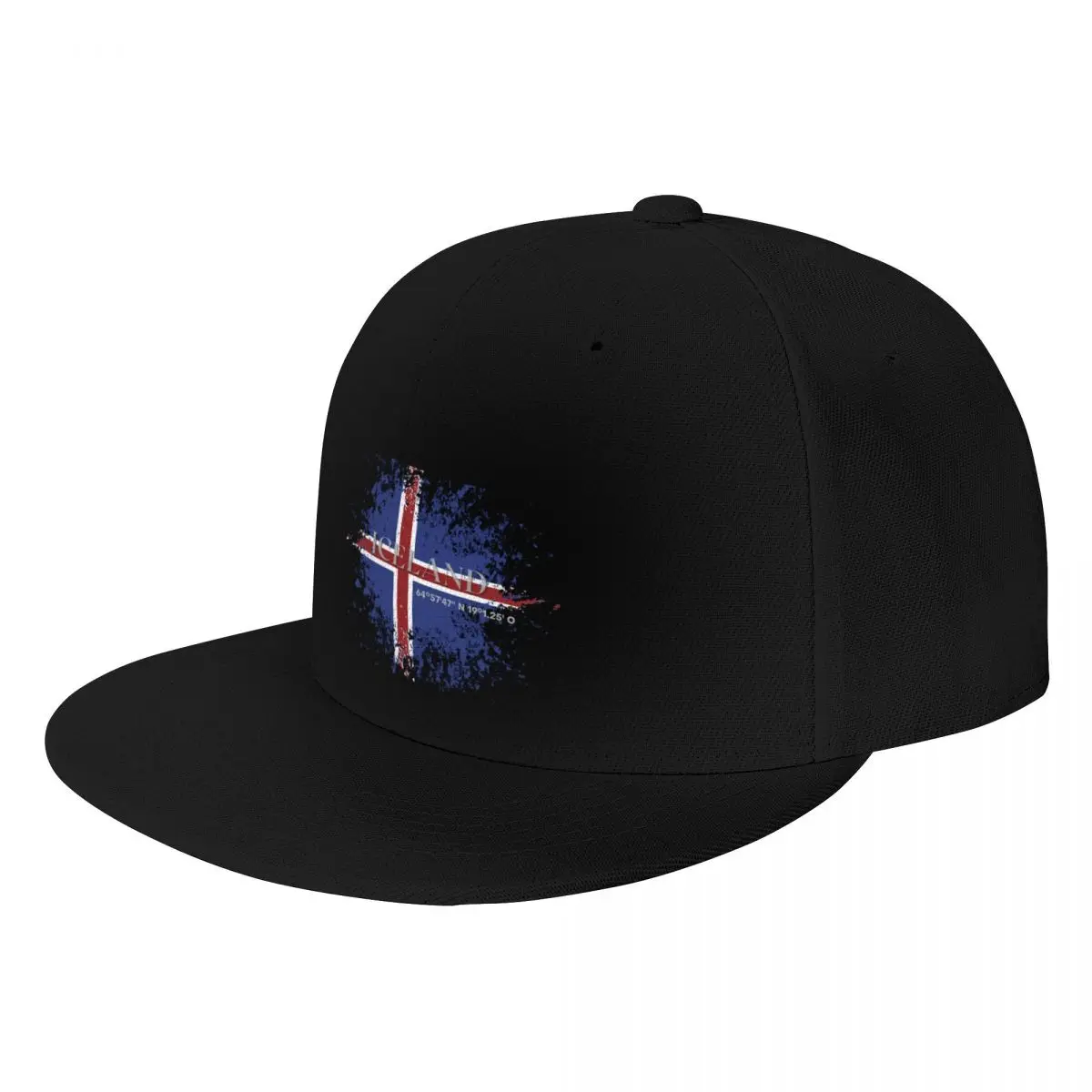 Iceland vintage grunge flag Baseball Cap Golf Wear dad hat Bobble Hat sun hat Men Caps Women's