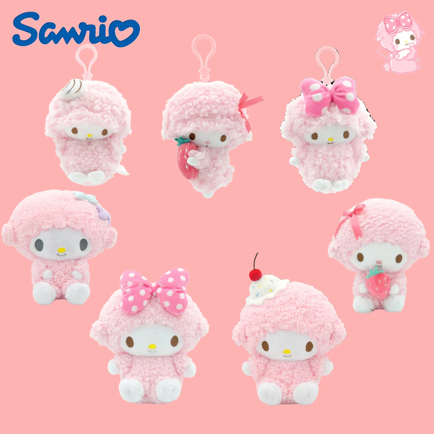 

Miniso подлинный Sanrio Piano Lamb маленькая подвеска-сумка-баннер для девочек подарочная подвеска