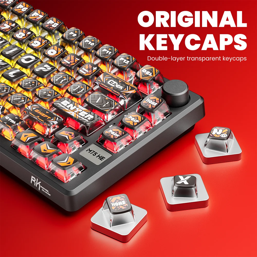 Magnetic Mechanical Keyboard - 81-Key RGB Wired Hot-Swappable