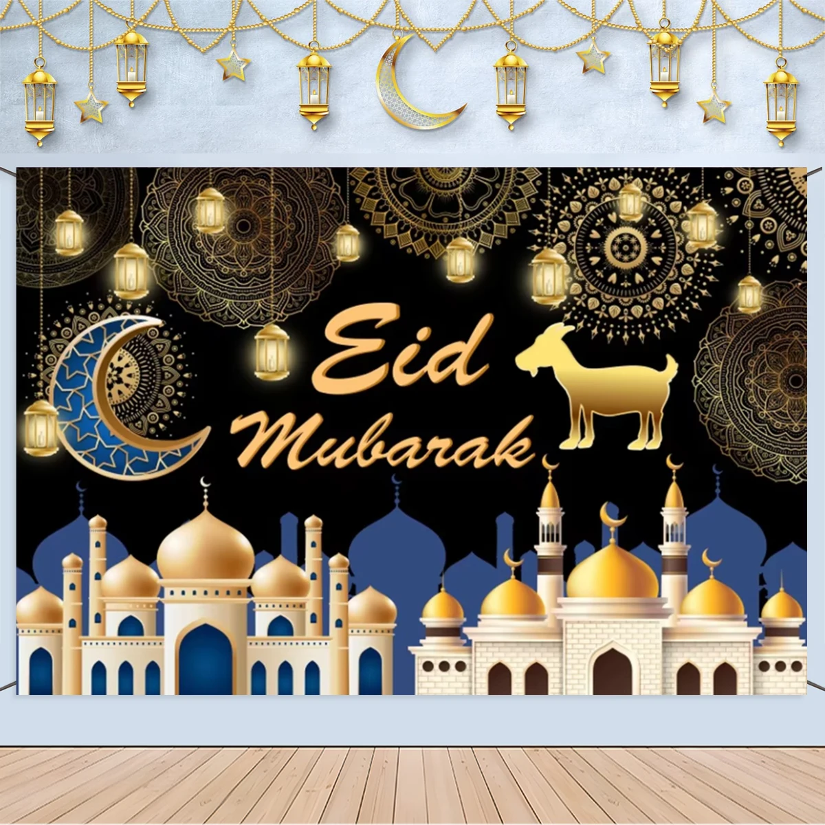 Geometric Patterns Arabesque Arched Door Dome Photography Background Lslamic Architecture Palace Photo Studio Backdrops BT-09
