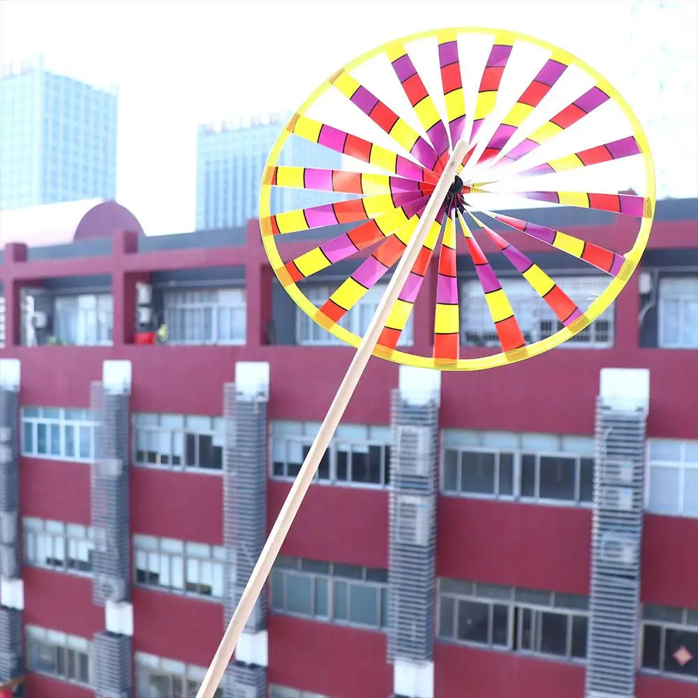 Colorful Interest Outdoors Children Gifts Toy For Kids Wind Spinner Rotating Toys Windmill Toys Single Layer Windmill