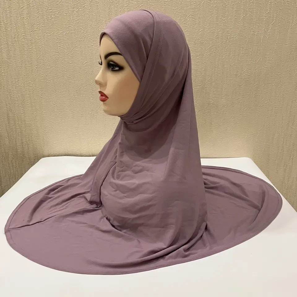 H292 عادي قطعتين حجم كبير الحجاب الإسلامي مع جزء الذقن أعلى جودة أميرة سحب على وشاح إسلامي الساخن بيع الحجاب