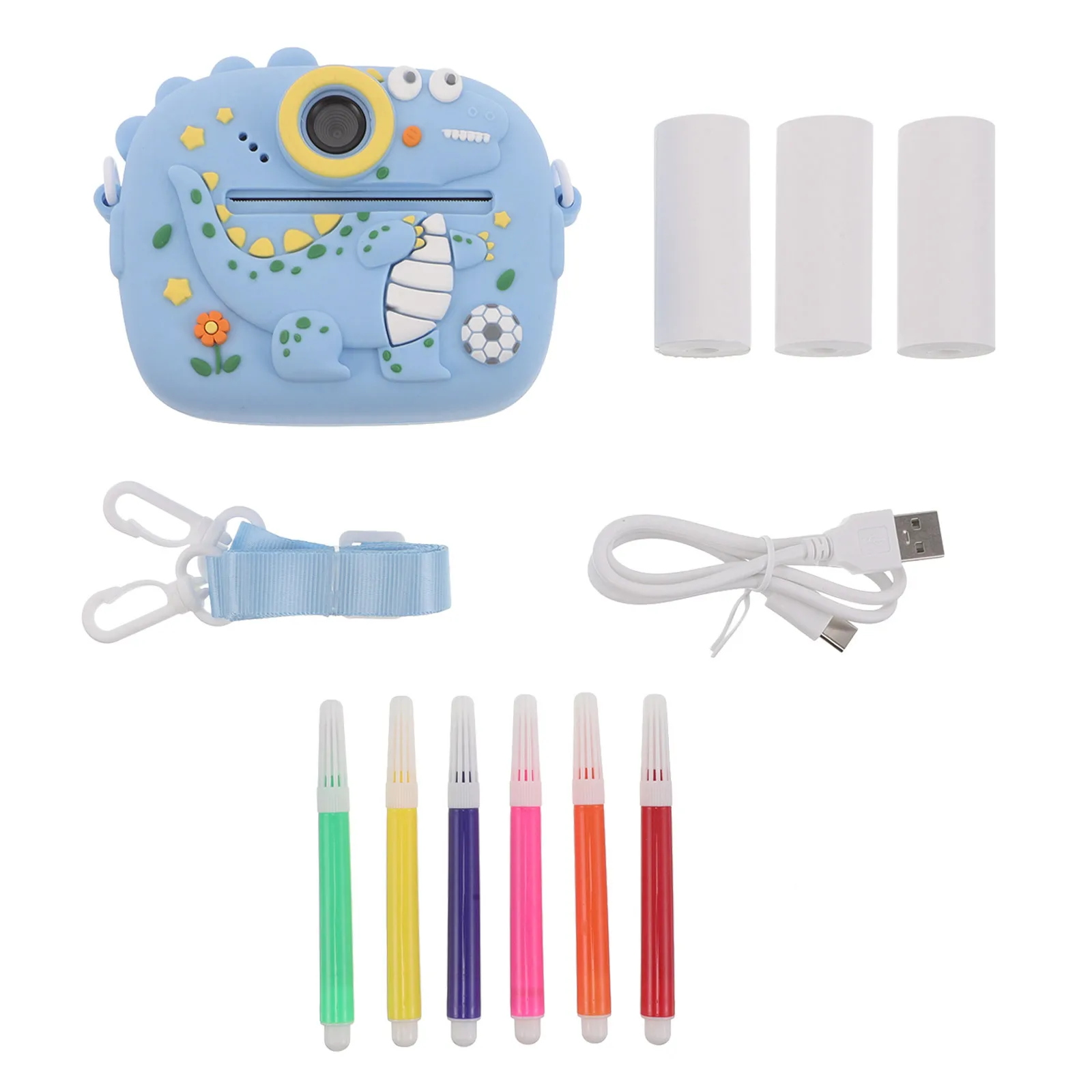 كاميرا طباعة فورية للأطفال بتصميم كرتوني كاميرا طباعة رقمية محمولة للأطفال والمراهقين وصورة فورية لحفلات السفر #1