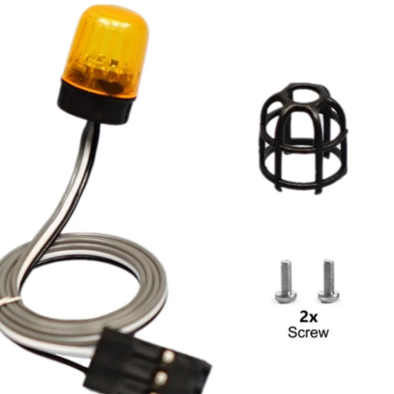 1/14 RC Truck 1pcs Plastic Warning Lamp Rotating Light Upgrade Accessories for SCANIA 770S R620 for Volvo for ACTROS 3363 Car