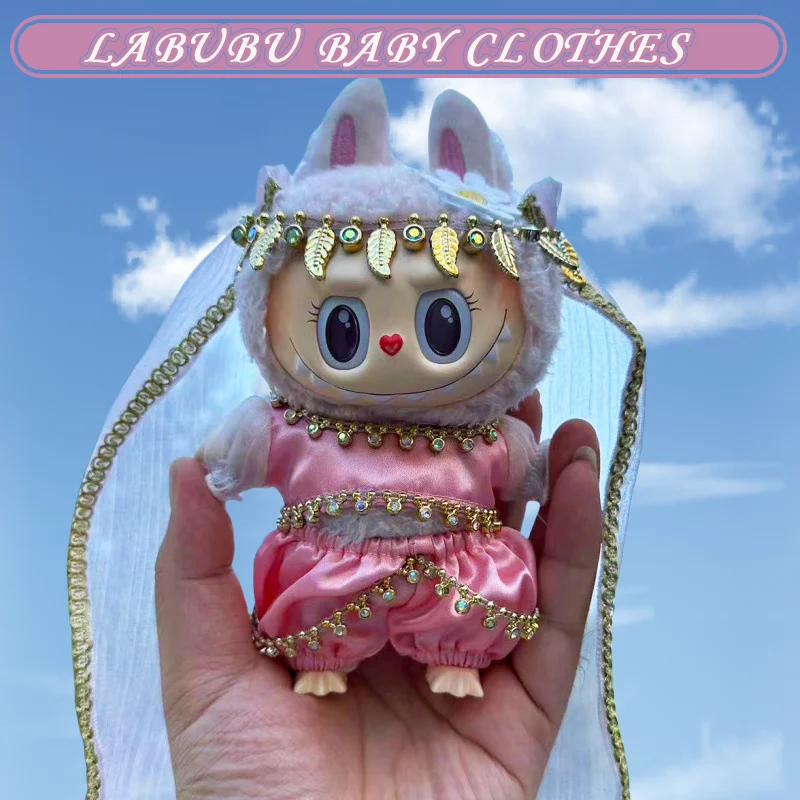 

【 Детская одежда Labubu 】 Коллекция новейшей детской одежды из Labubu с макаронками для перемешивания сердца.