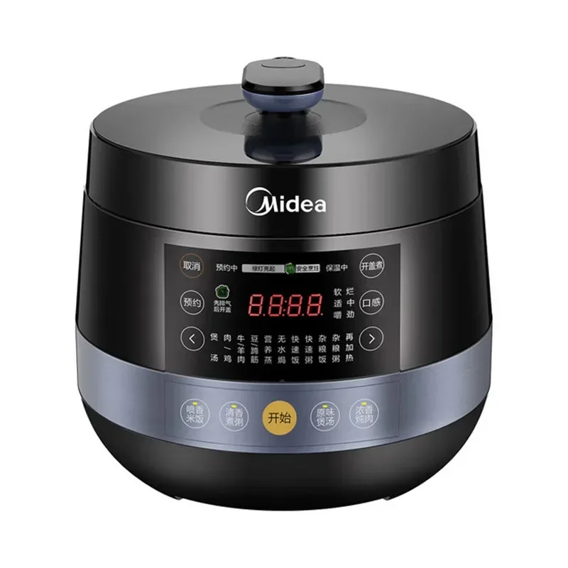 Midea หม้อหุงข้าวไฟฟ้าในครัวเรือนถุงลมนิรภัยคู่5L สูงความดันหม้อหุงความดันหม้อหุงข้าว220V